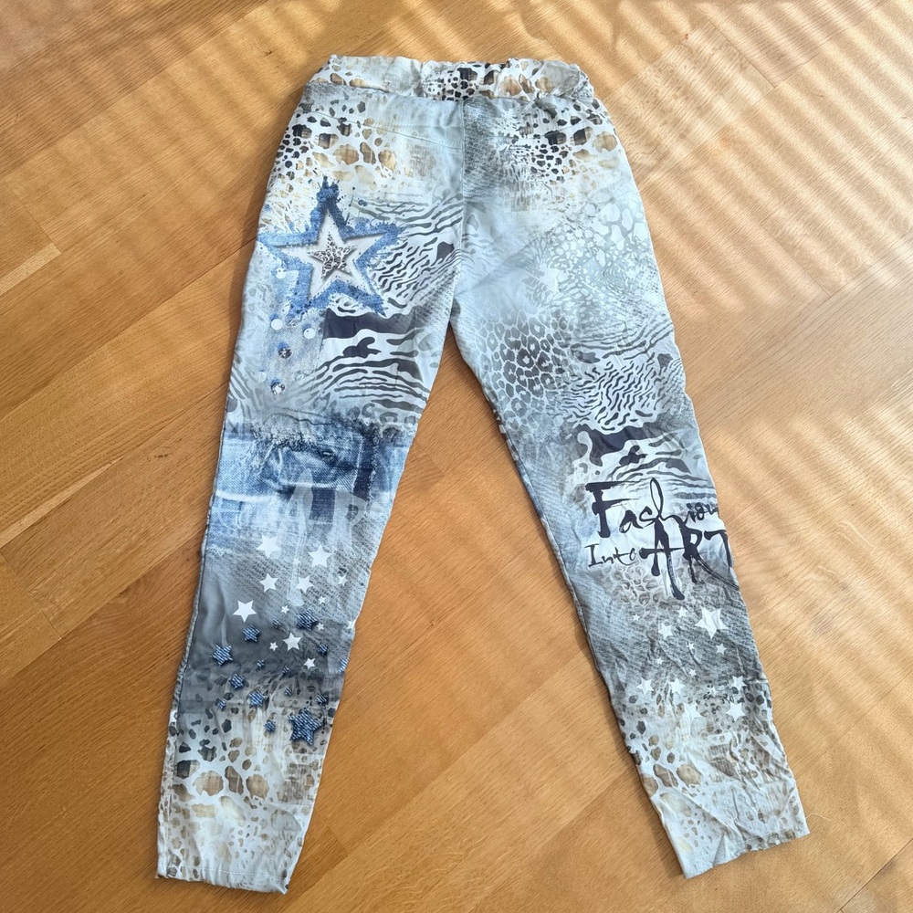 Boutique Artistic Patterned Pants - image 5